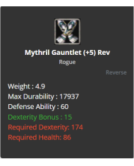 Mythril Set +5 Reb