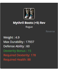 Mythril Set +5 Reb