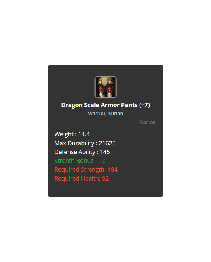 Dragon Set +1 Reb