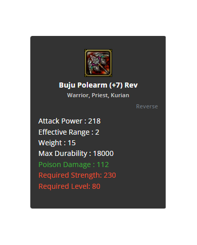 +7 Rev Buju Polearm