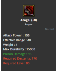 Azagai +8 No Rebirt