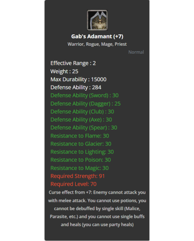 +7 Gab's Adamant