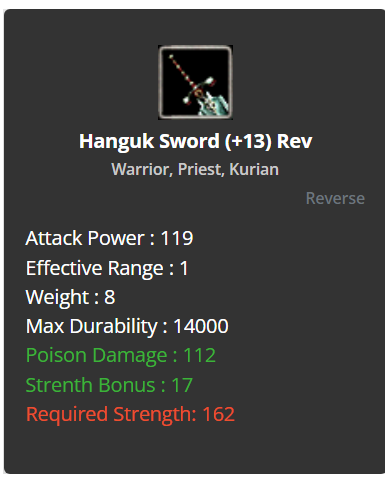 +13 Rev Hanguk Sword