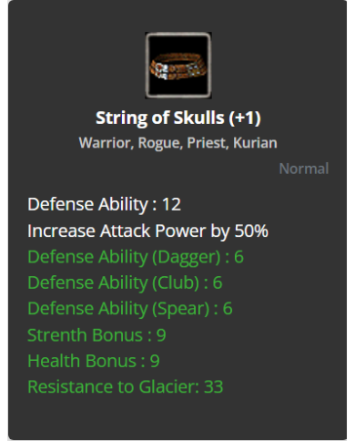 +1 String of Skull