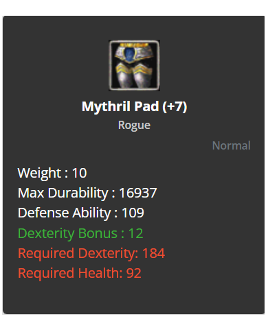 +7 MYTHRIL SET