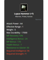 Lupus Hammer
 +-7