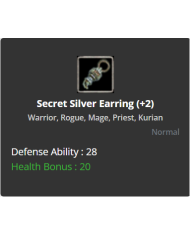 Secret Silver Earring +2 (DUAL)