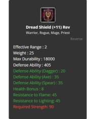 Dread Shield +11 Rev