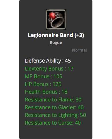  Legionnaire Band +3 (DUAL)