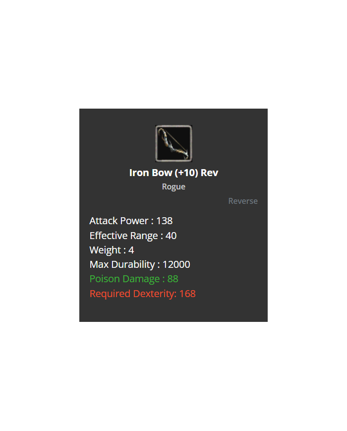 Iron Bow +10 Rev