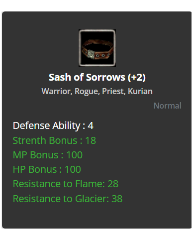 Sash Of Sorrows +2