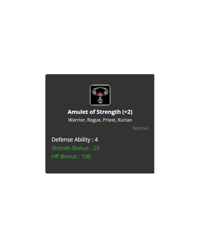 Amulet Of Strength +2