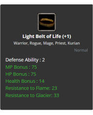 Light Belt Of Life +1