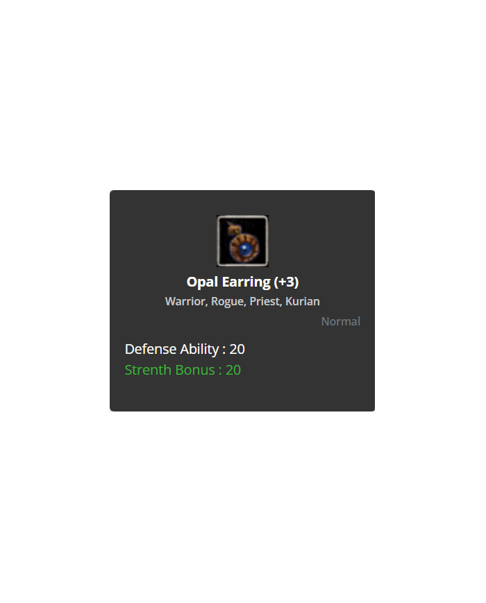 +3 Opal Earring