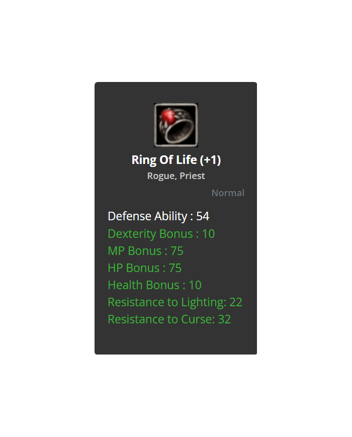 Ring Of Life +1