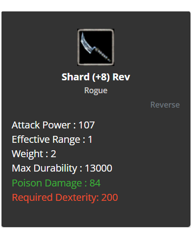 Shard +8 Rev