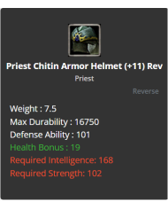 +9 Priest Chitin Set