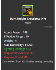 +7 Dark Knight Crossbow