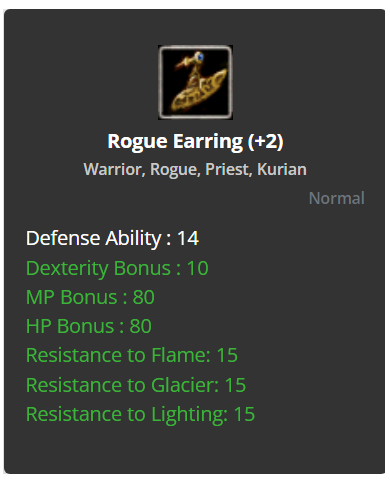 +2 Dual Rogue Earring