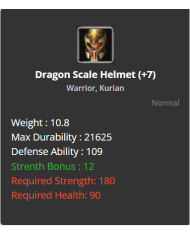 +7 Warrior Dragon Scale Set