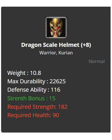 +8 Dragon Scale Helmet