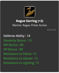 Rogue Earring +2